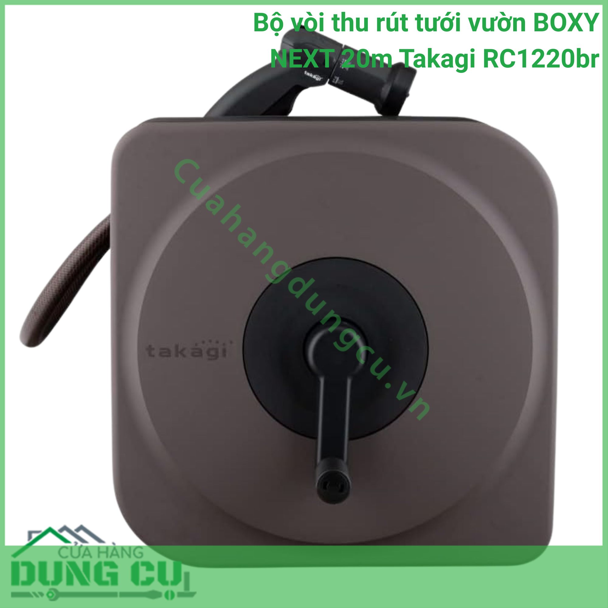 Bộ Vòi Thu Rút BOXY NEXT 20m Takagi RC1220BR - Nâng Tầm Không Gian Sống Xanh Tiện Nghi