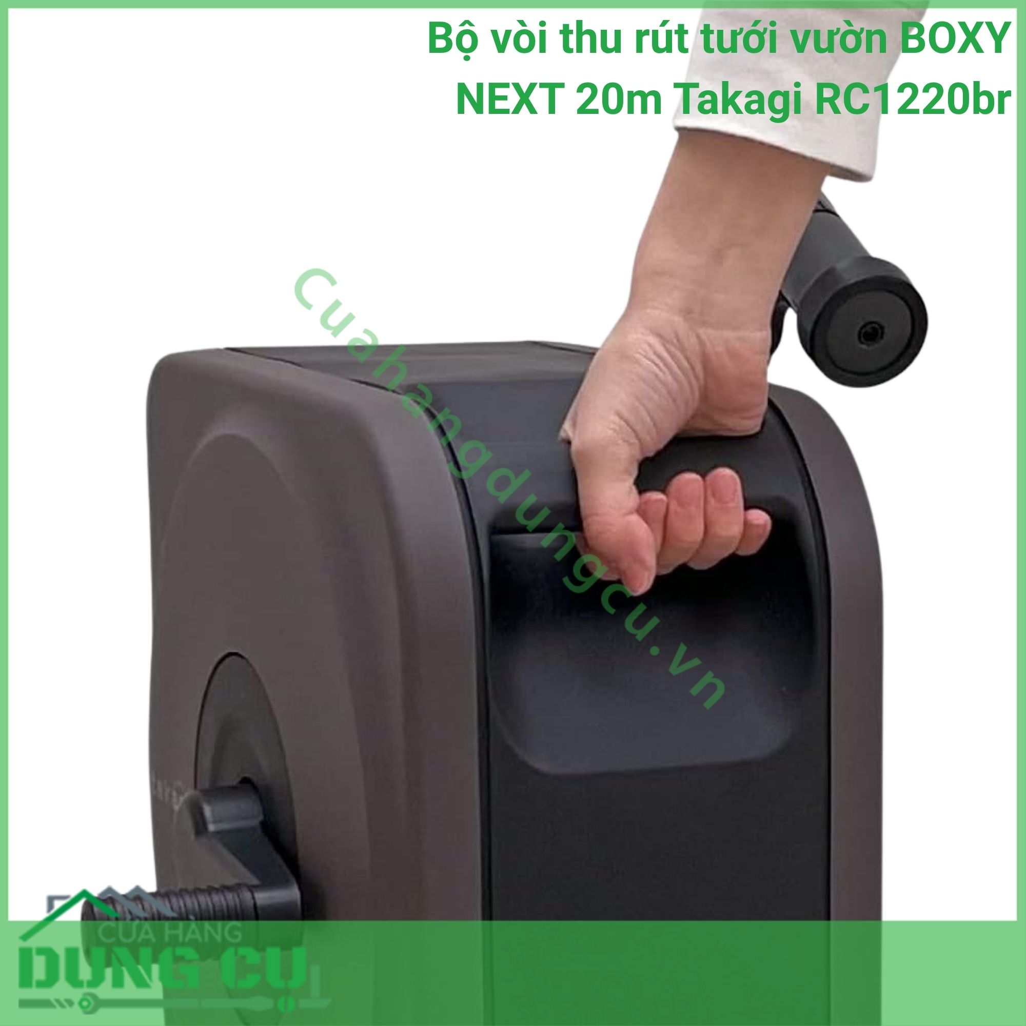 Bộ Vòi Thu Rút BOXY NEXT 20m Takagi RC1220BR - Nâng Tầm Không Gian Sống Xanh Tiện Nghi