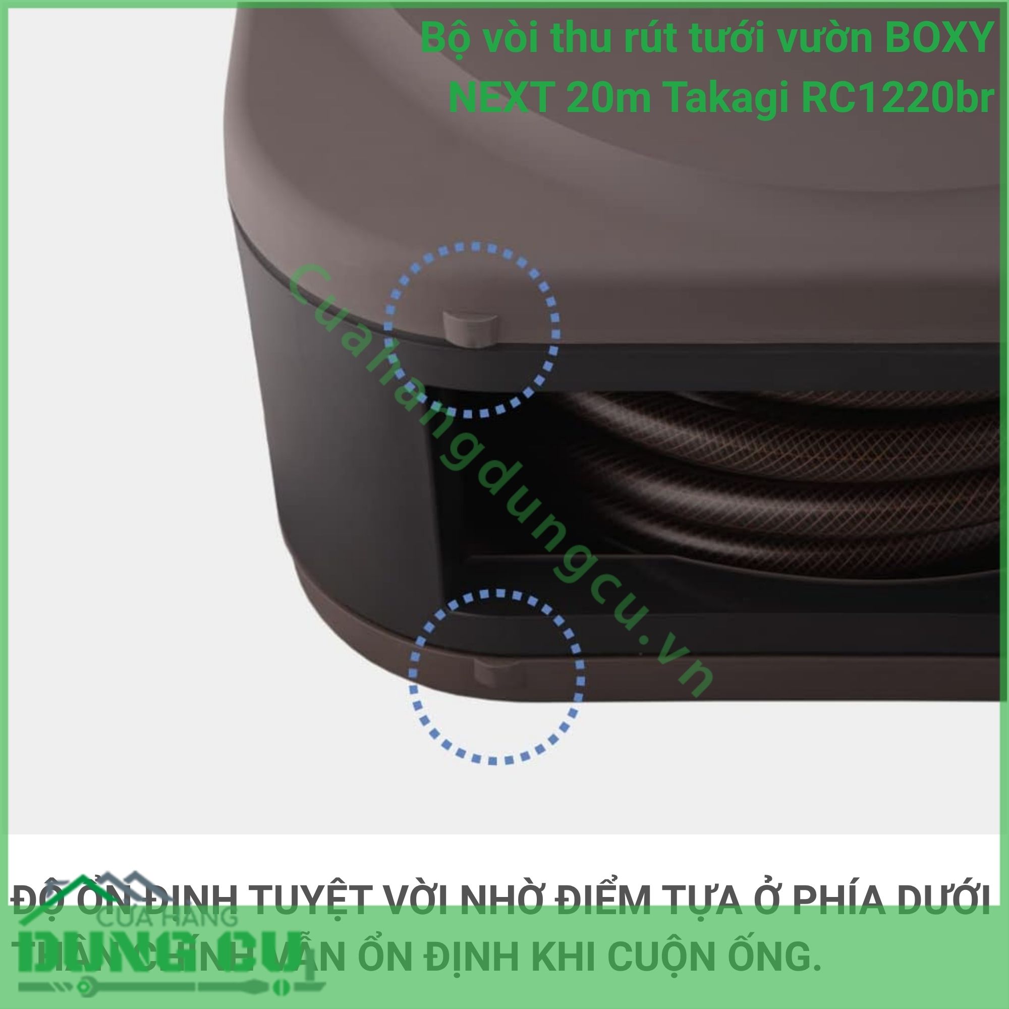 Bộ Vòi Thu Rút BOXY NEXT 20m Takagi RC1220BR - Nâng Tầm Không Gian Sống Xanh Tiện Nghi