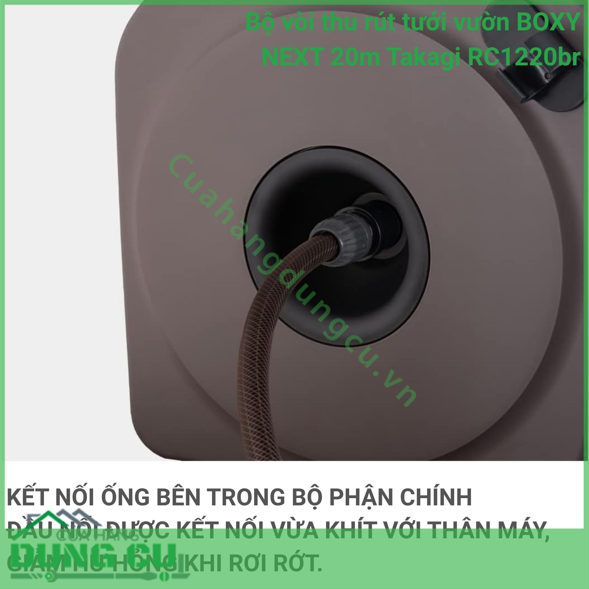 Bộ Vòi Thu Rút BOXY NEXT 20m Takagi RC1220BR - Nâng Tầm Không Gian Sống Xanh Tiện Nghi