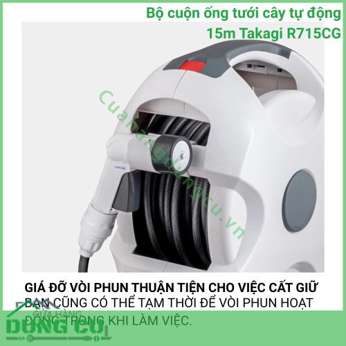 Bộ Cuộn Ống Tưới Cây Tự Động 15m Takagi R715CG - Giải Pháp Chăm Sóc Sân Vườn Toàn Diện
