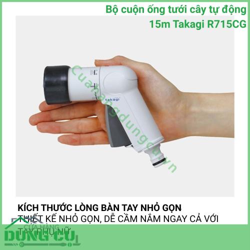 Bộ Cuộn Ống Tưới Cây Tự Động 15m Takagi R715CG - Giải Pháp Chăm Sóc Sân Vườn Toàn Diện