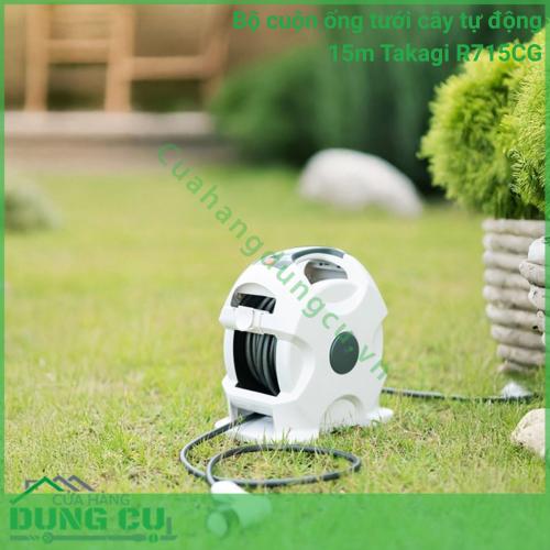 Bộ Cuộn Ống Tưới Cây Tự Động 15m Takagi R715CG - Giải Pháp Chăm Sóc Sân Vườn Toàn Diện