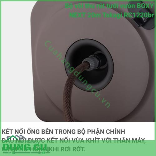 Bộ Vòi Thu Rút BOXY NEXT 20m Takagi RC1220BR - Nâng Tầm Không Gian Sống Xanh Tiện Nghi