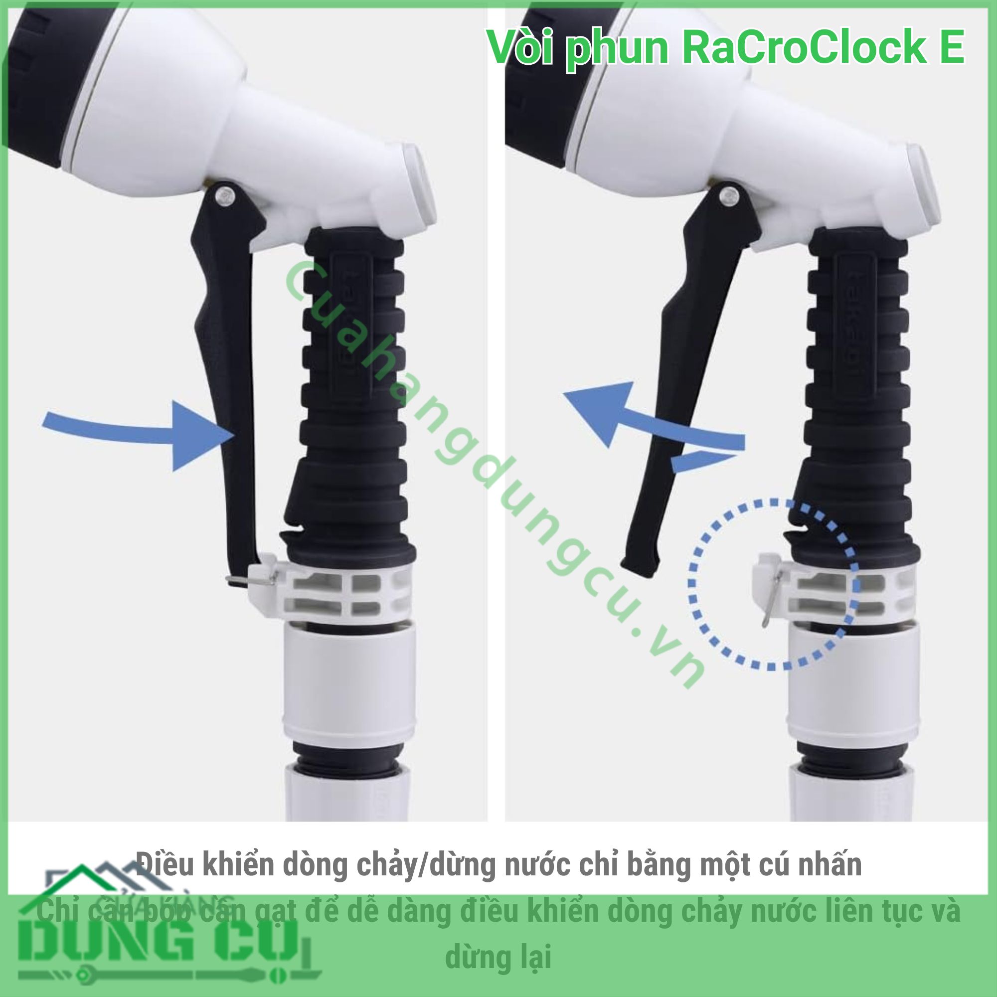 Vòi Phun Nước RaCroClock E QG551 - Giải Pháp Tưới Tiêu Và Vệ Sinh Đa Năng