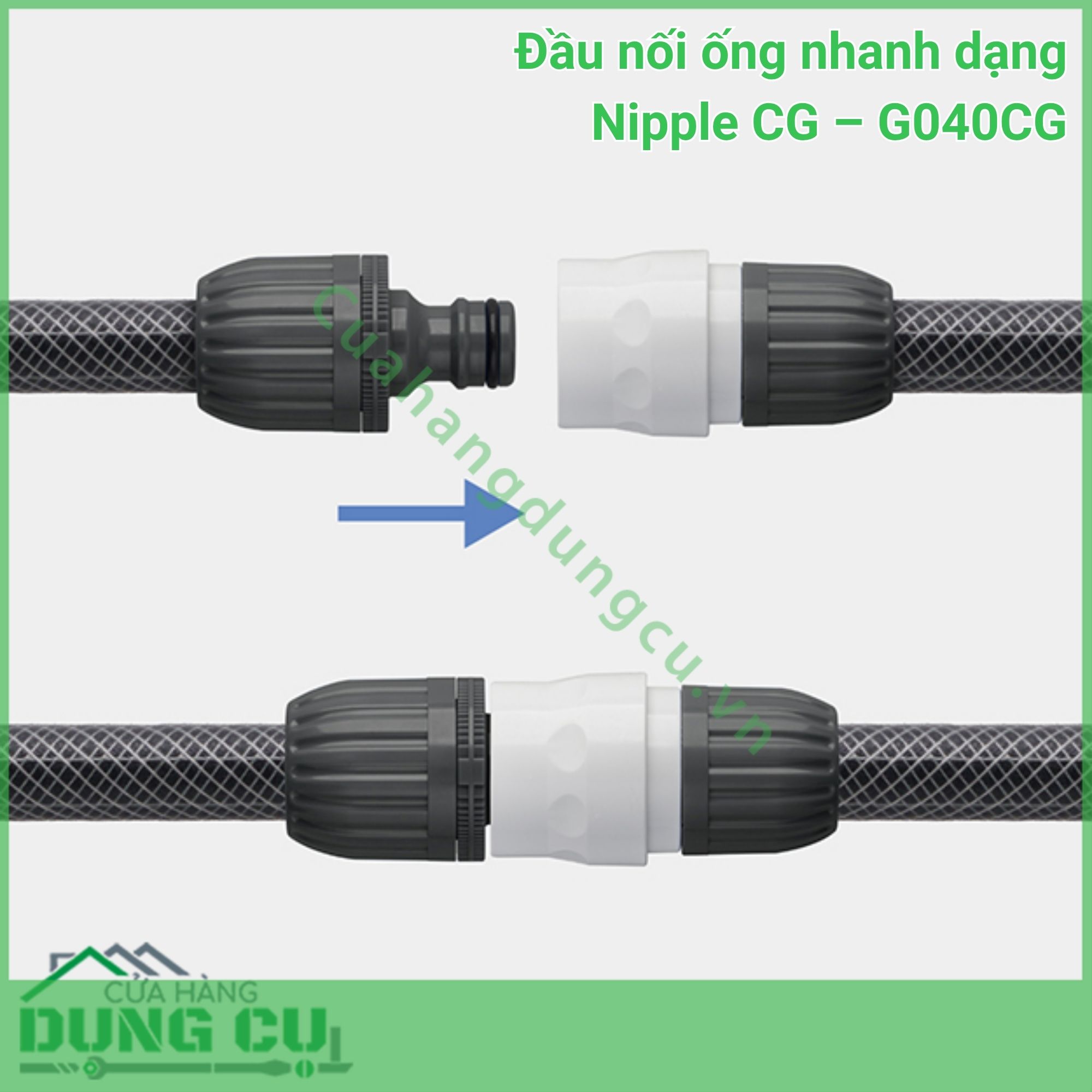 Đầu Nối Ống Nhanh Dạng Nipple CG G040CG - Giải Pháp Mở Rộng Và Chống Rò Rỉ Hoàn Hảo
