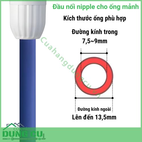 Đầu Nối Nipple Cho Ống Mảnh Slim Hose G040SH - Giải Pháp Kết Nối Nhanh Chống Rò Rỉ Tuyệt Đối
