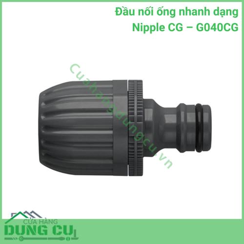 Đầu Nối Ống Nhanh Dạng Nipple CG G040CG - Giải Pháp Mở Rộng Và Chống Rò Rỉ Hoàn Hảo