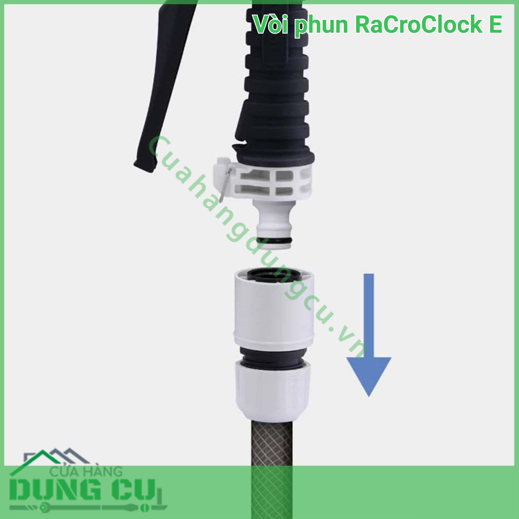 Vòi Phun Nước RaCroClock E QG551 - Giải Pháp Tưới Tiêu Và Vệ Sinh Đa Năng