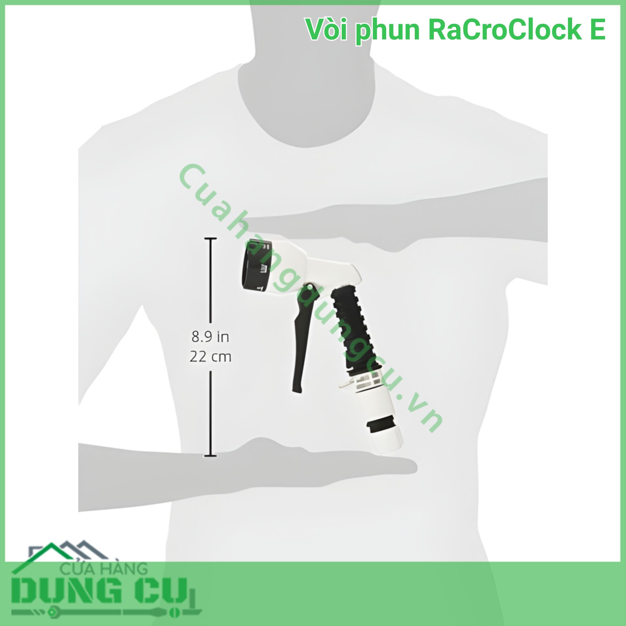 Vòi Phun Nước RaCroClock E QG551 - Giải Pháp Tưới Tiêu Và Vệ Sinh Đa Năng