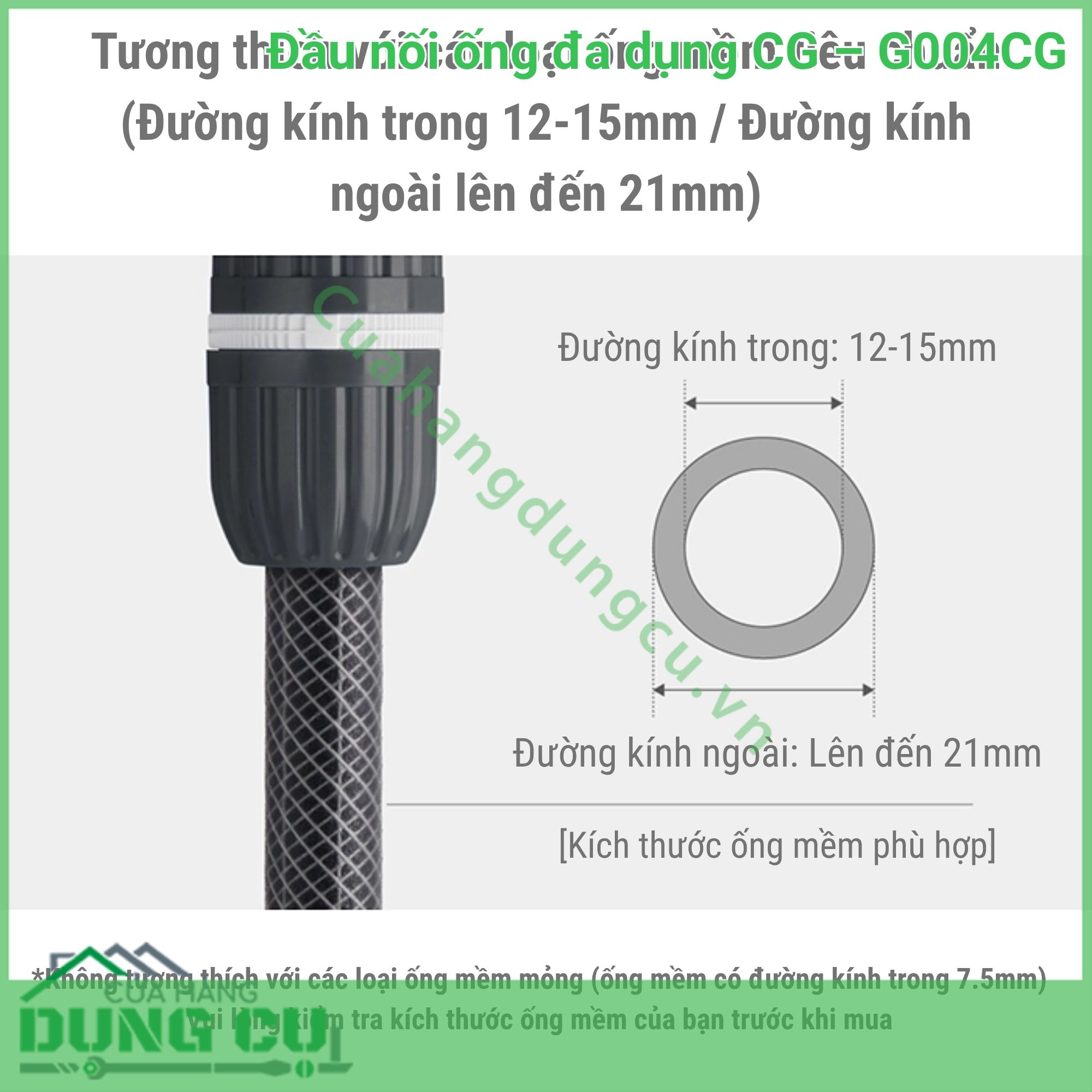 Đầu Nối Ống Nước Chuyên Dụng CG G004CG Chuẩn Mực Kỹ Thuật Cho Hệ Thống Dẫn Nước
