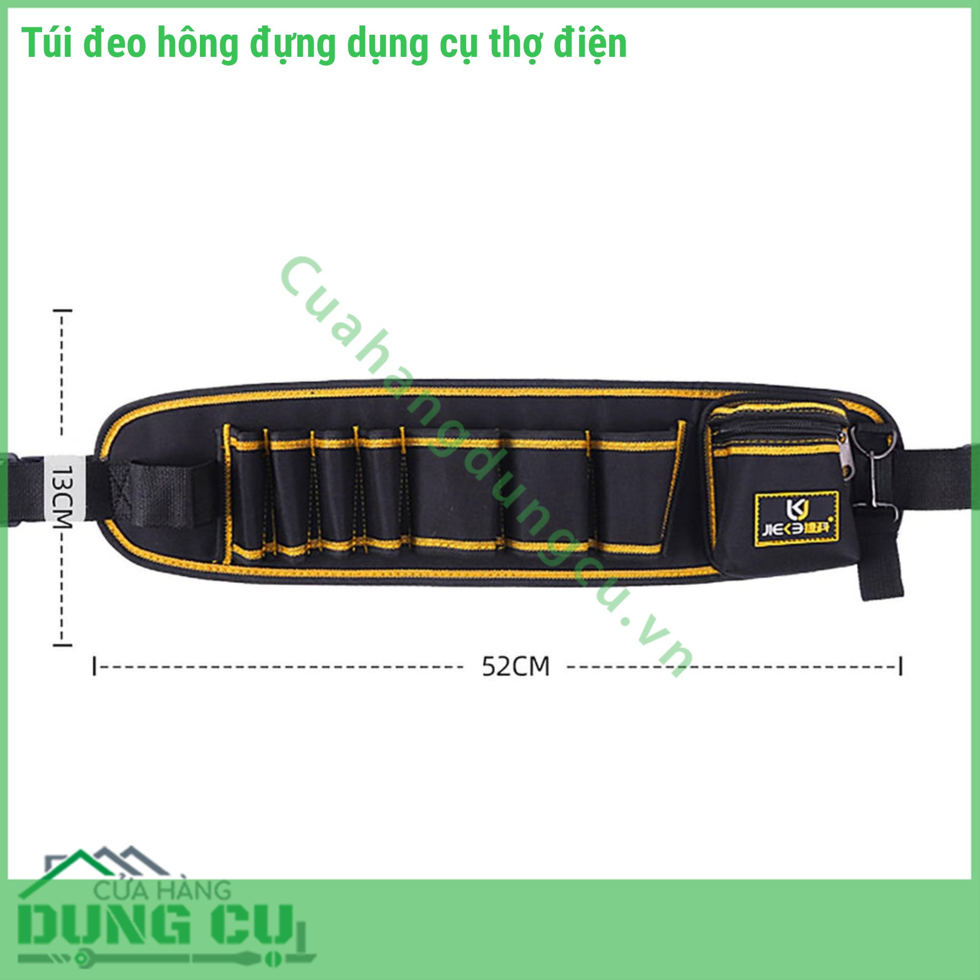 Túi Đeo Hông Chuyên Dụng Jieba JK-104 - Tiêu Chuẩn Kỹ Thuật Khắt Khe Cho Thợ Lành Nghề