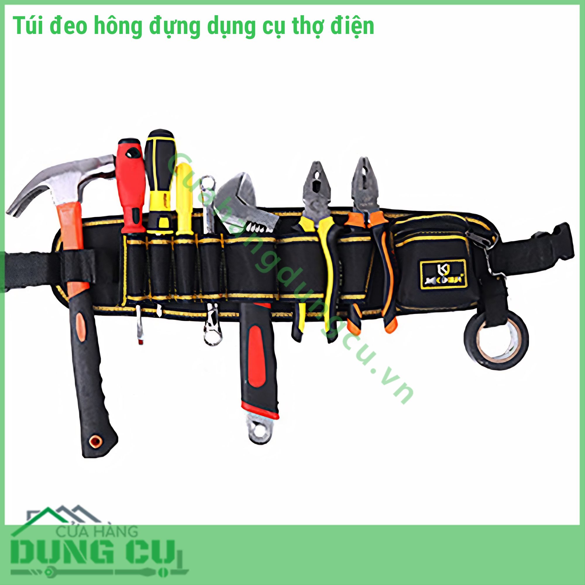 Túi Đeo Hông Chuyên Dụng Jieba JK-104 - Tiêu Chuẩn Kỹ Thuật Khắt Khe Cho Thợ Lành Nghề
