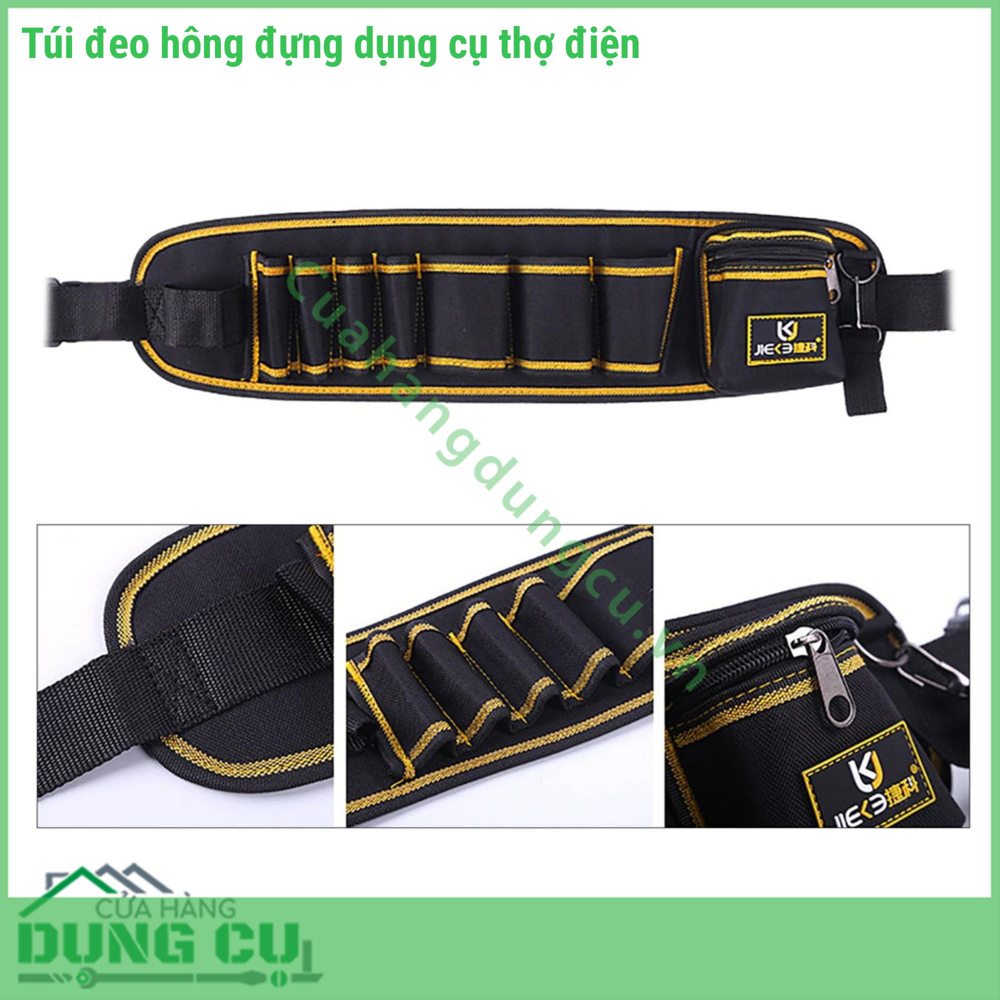 Túi Đeo Hông Chuyên Dụng Jieba JK-104 - Tiêu Chuẩn Kỹ Thuật Khắt Khe Cho Thợ Lành Nghề