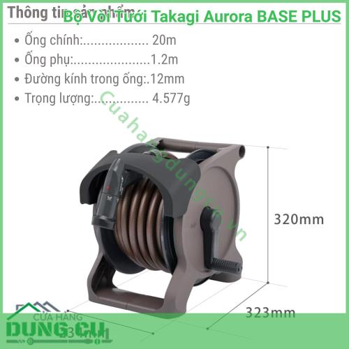 Bộ Vòi Tưới Takagi Aurora BASE PLUS 20m R1220BRA - Giải Pháp Chăm Sóc Sân Vườn Toàn Diện