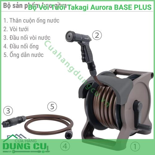 Bộ Vòi Tưới Takagi Aurora BASE PLUS 30m R1330BRA - Trải Nghiệm Chăm Sóc Không Gian Sống Đẳng Cấp