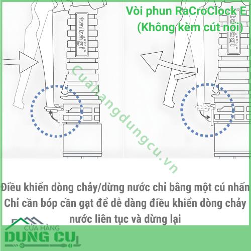 Vòi Phun Nước Takagi RaCroClock E (Không Cút Nối) - Giải Pháp Tưới Tiêu Và Vệ Sinh Chuyên Nghiệp