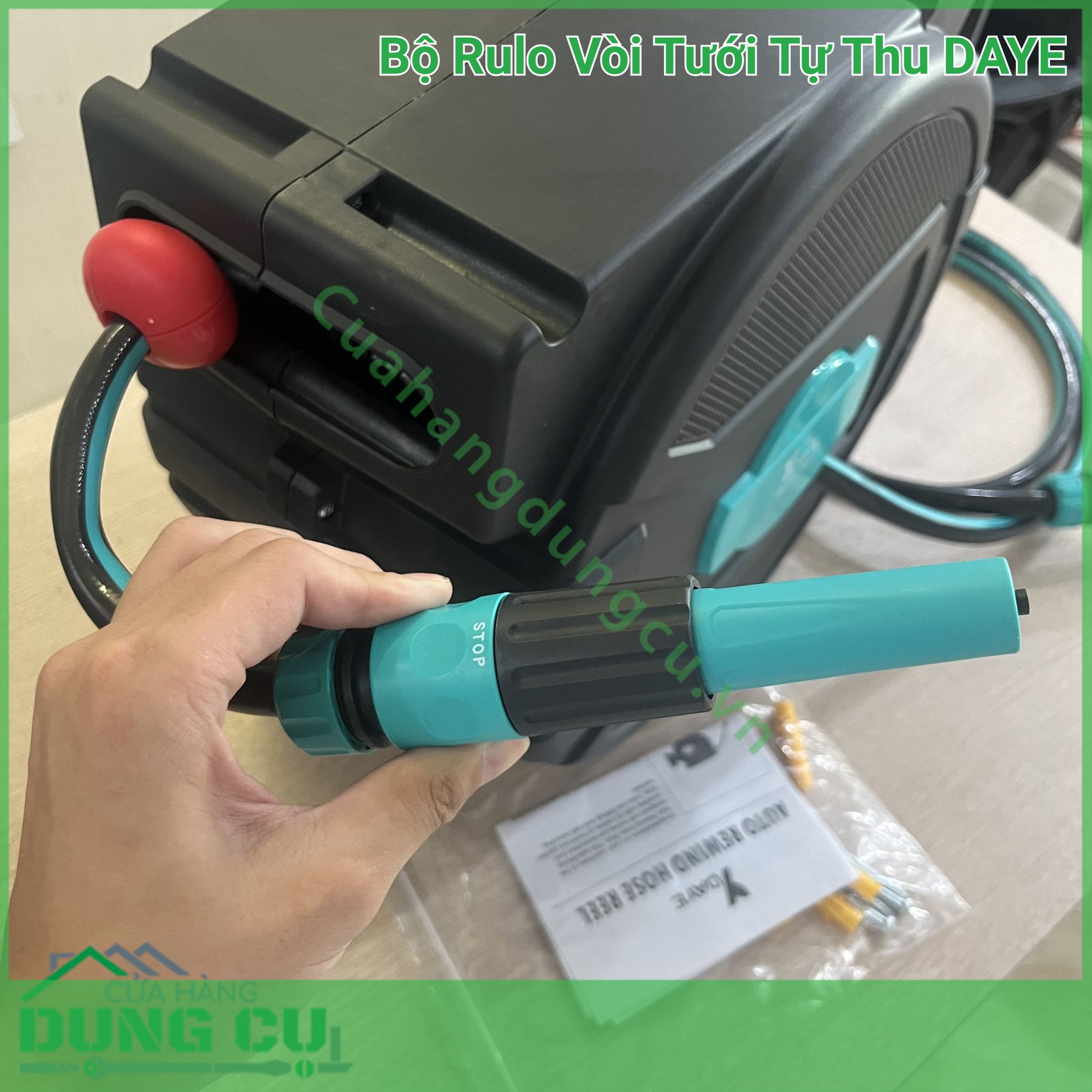 Bộ Rulo Vòi Tưới Tự Thu 20M DAYE – Giải Pháp Chăm Sóc Không Gian Xanh Toàn Diện