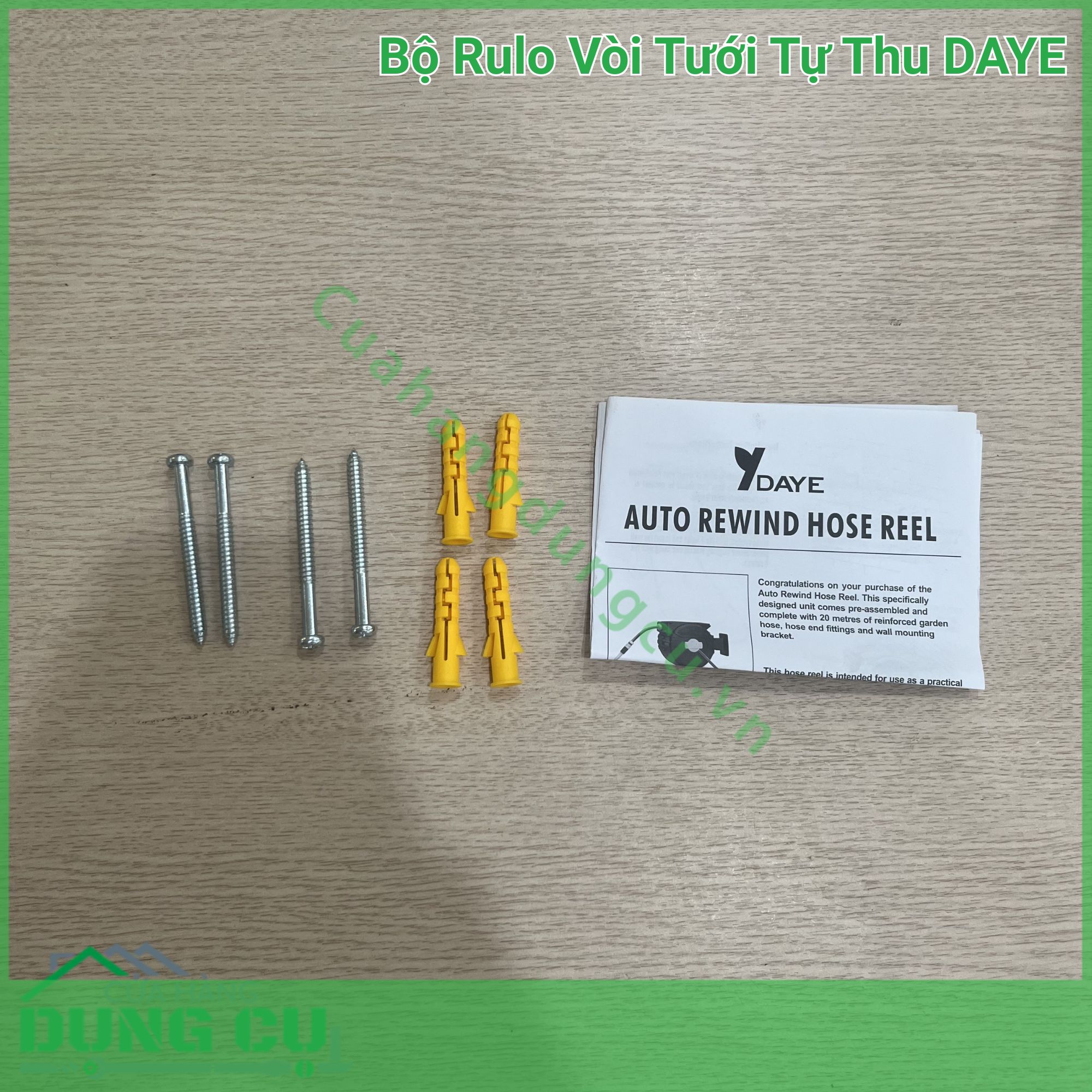 Bộ Rulo Vòi Tưới Tự Thu 20M DAYE – Giải Pháp Chăm Sóc Không Gian Xanh Toàn Diện