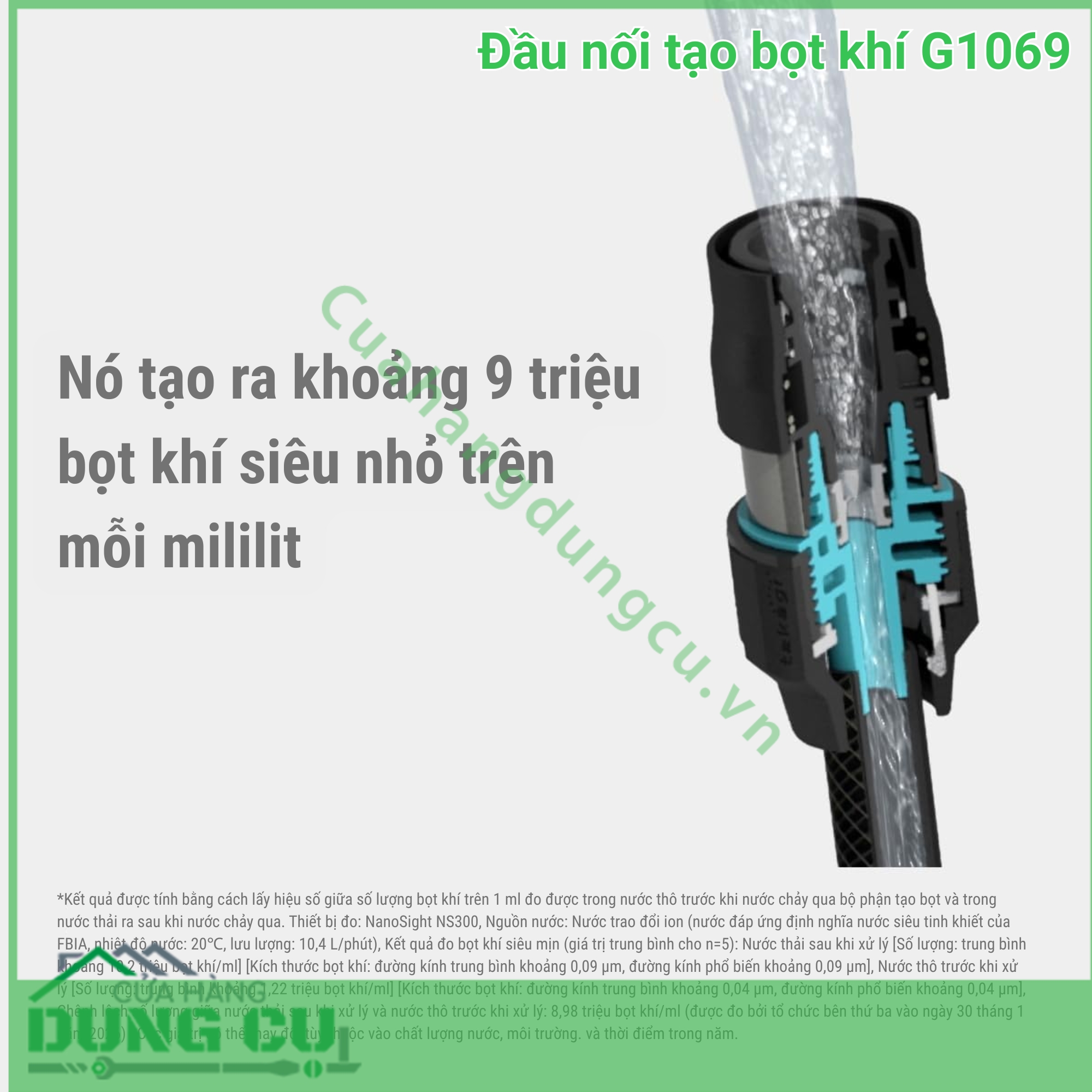 Đầu Nối Tạo Bọt Khí Takagi G1069 - Giải Pháp Tưới Tiêu Và Làm Sạch Đột Phá Từ Nhật Bản